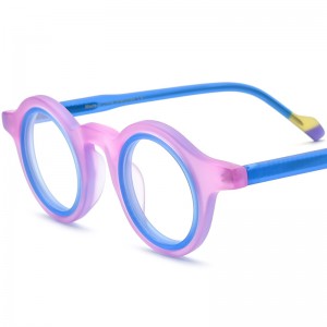 New multicolor Mosaic ring frosted acetate glasses frame