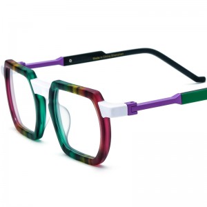 Multicolor acetate spectacle frames