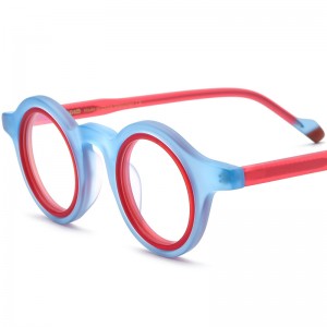 New multicolor Mosaic ring frosted acetate glasses frame