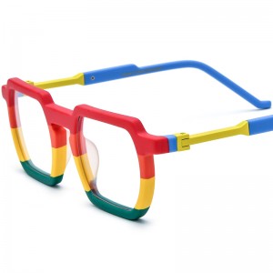 Multicolor acetate spectacle frames