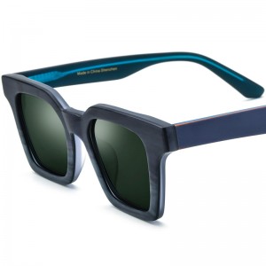 New color acetate square sunglasses