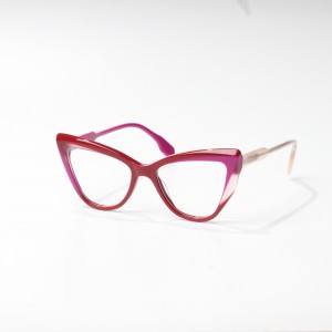 Gafas coloridas de acetato de diseñador de moda.