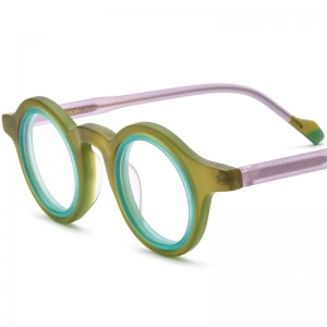 New multicolor Mosaic ring frosted acetate glasses frame