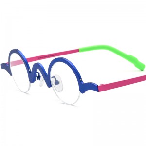 ultra-light pure titanium myopia round frame