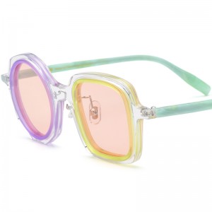 Patchwork new plate irregular sunglasses