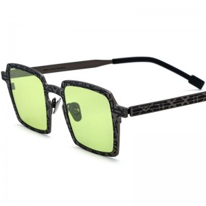 Multicolor pure titanium personality retro sunglasses sunglasses