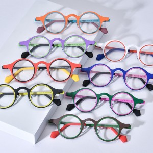 Pure titanium round spectacle frames