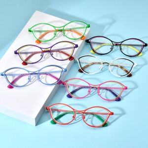 Color cat eye ultra light pure titanium frames