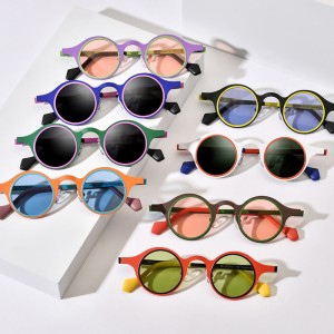 Multi-color pure titanium personality sunglasses