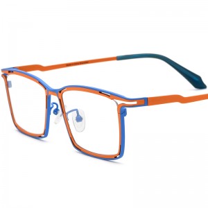 Pure titanium myopia square glasses frame