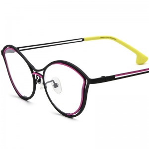 Color cat eye ultra light pure titanium frames