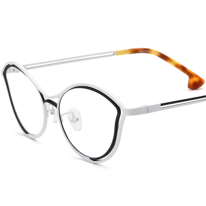 Color cat eye ultra light pure titanium frames