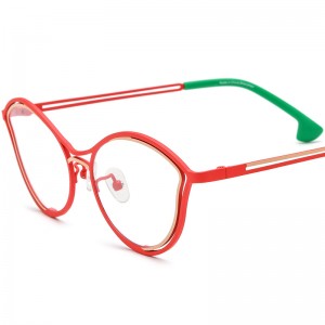 Color cat eye ultra light pure titanium frames