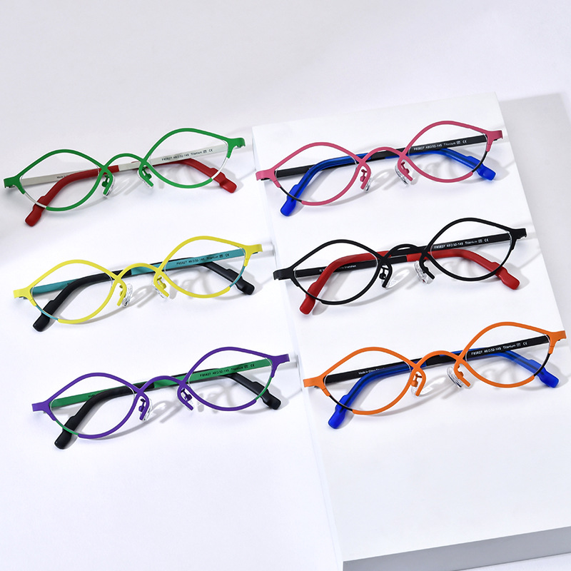 Cat eye fashion pure titanium frames