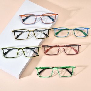 Pure titanium myopia square glasses frame