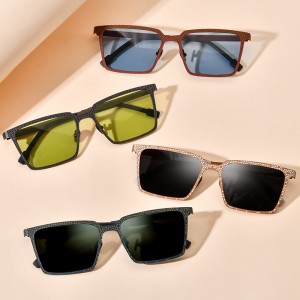 Multi-color pure titanium frame personality sunglasses