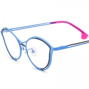 Color cat eye ultra light pure titanium frames