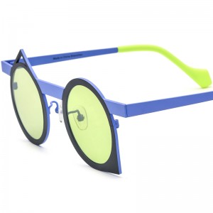 Color pure titanium personality sunglasses