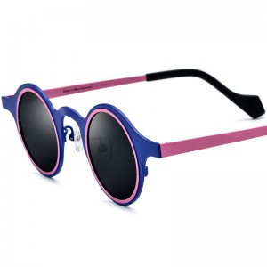 Multi-color pure titanium personality sunglasses