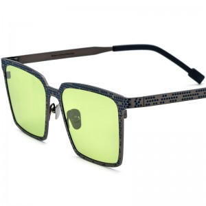 Multi-color pure titanium frame personality sunglasses