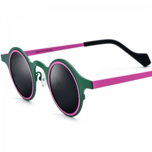 Multi-color pure titanium personality sunglasses