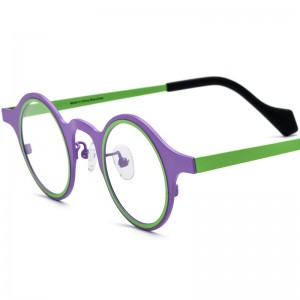 Pure titanium round spectacle frames