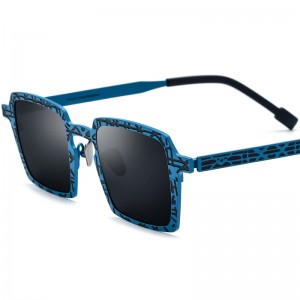 Multicolor pure titanium personality retro sunglasses sunglasses