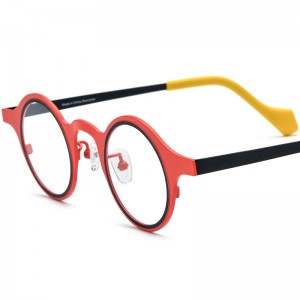 Pure titanium round spectacle frames