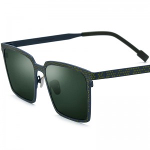 Multi-color pure titanium frame personality sunglasses