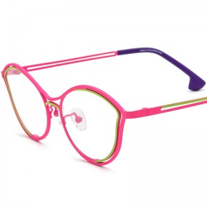 Color cat eye ultra light pure titanium frames