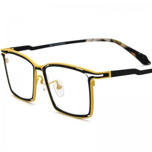 Pure titanium myopia square glasses frame