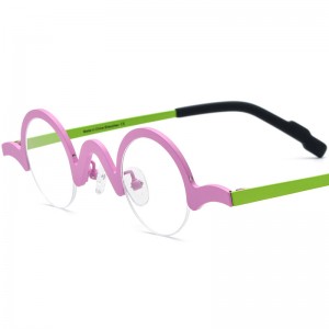 ultra-light pure titanium myopia round frame