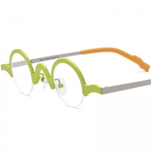 ultra-light pure titanium myopia round frame