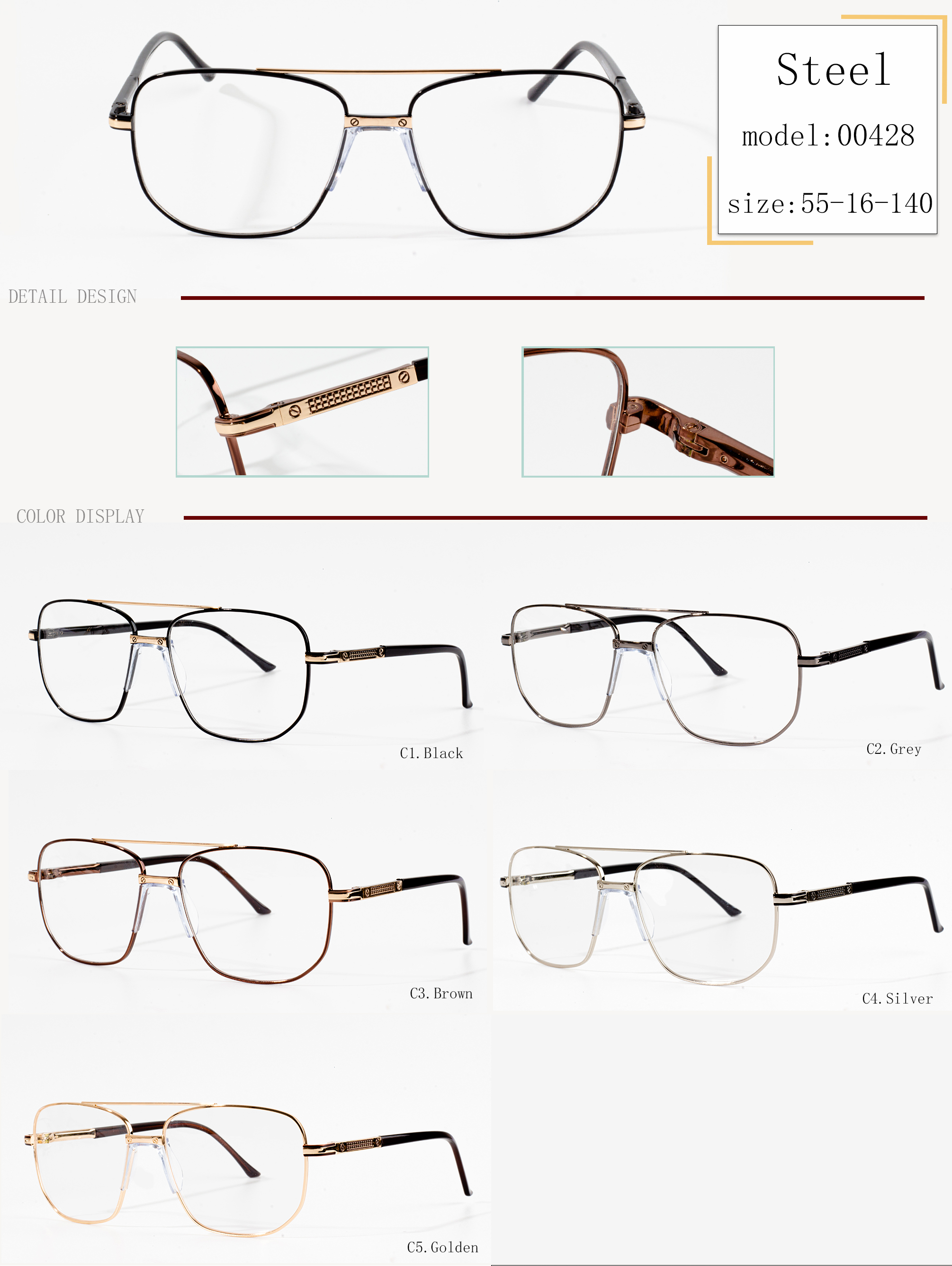 metal glasses frames